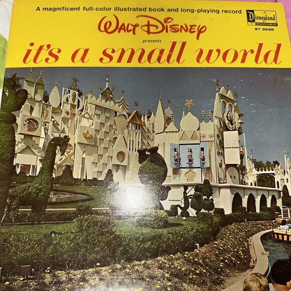 Walt Disney It's A Small World Book & LP Record Disneyland 3925 - Picture 2 of 16